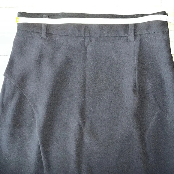 Sandro Paris Black Midi Skirt U.S. Size 4 | French Style Office Career Workwear - Picture 5 of 7